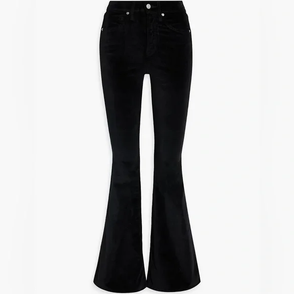 Veronica Beard Velvet Flared Pants - Picture 1 of 12